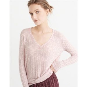 NWOT A&F Soft and Cozy Pink Long Sleeve Thermal
